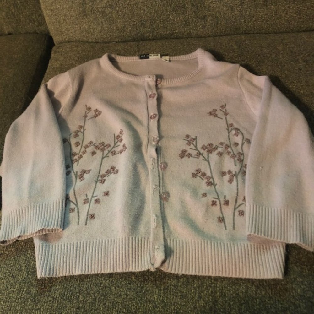 Pretty Lilac Beaded Cardigan